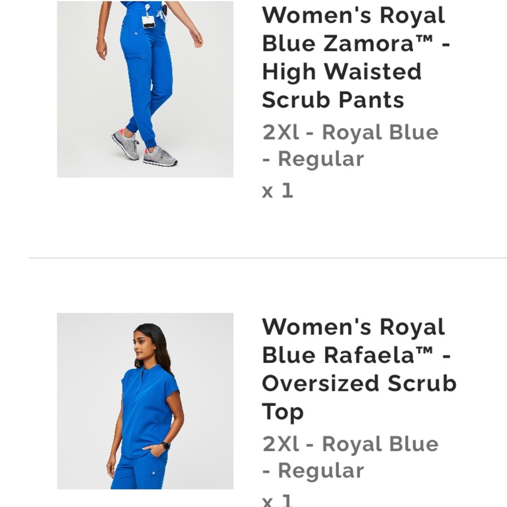 Figs scrub set- Zamora jogger and Rafaela top both 2XL worn once